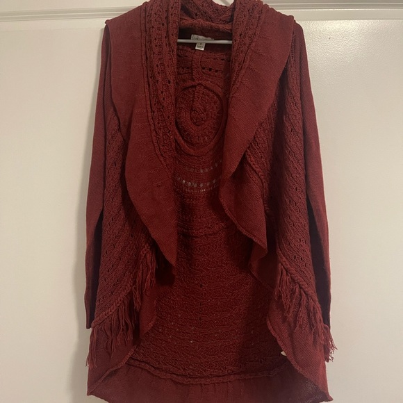 Maroon Cardigan - Picture 1 of 3